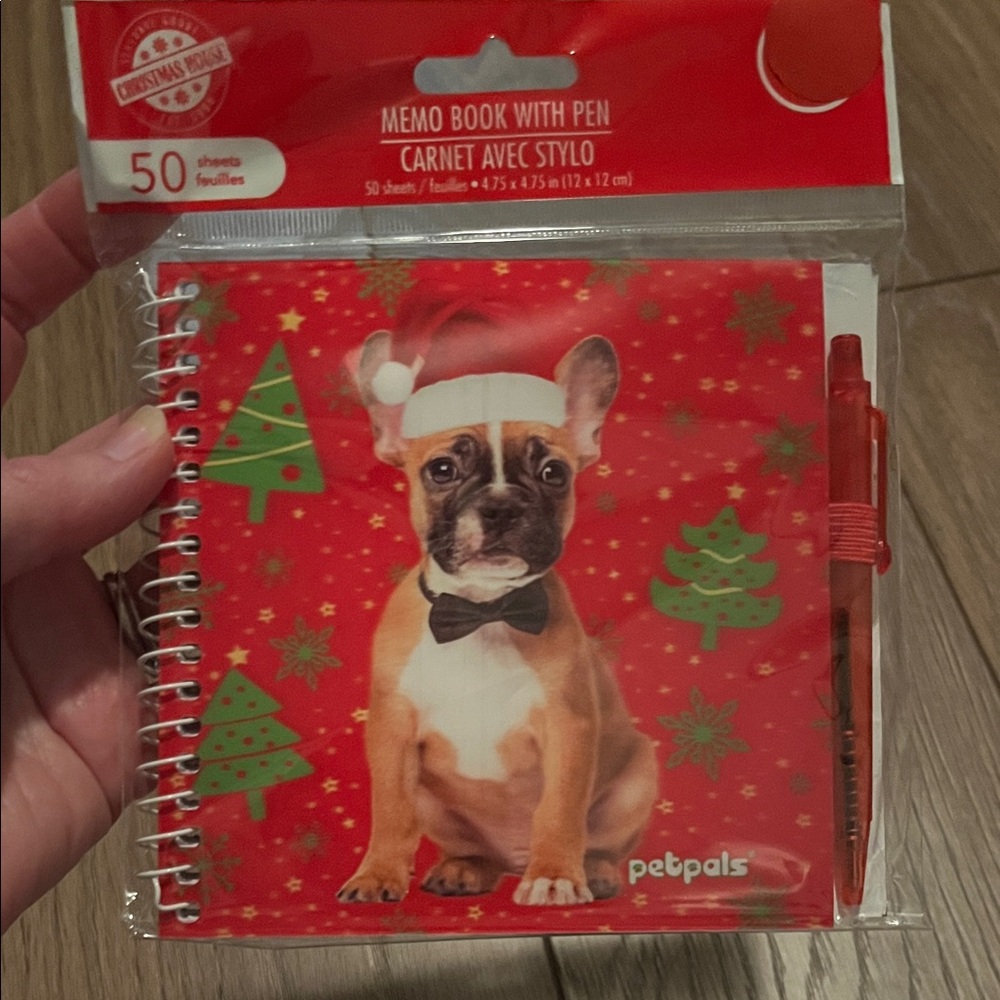 Red Dog Memo Book with Pen